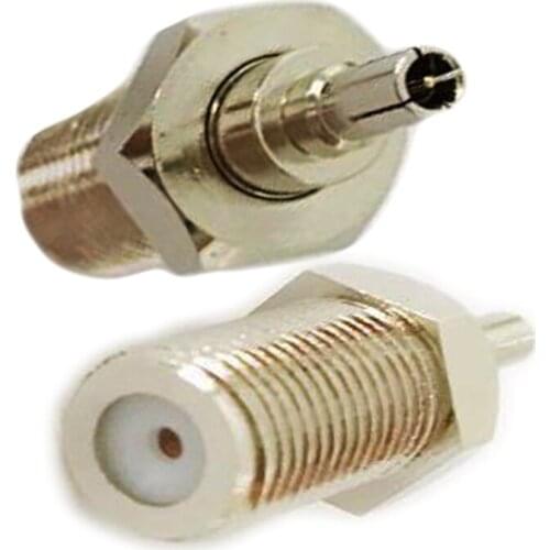 10pcs F Female Jack to CRC9 Male Plug RF Connector Adapter