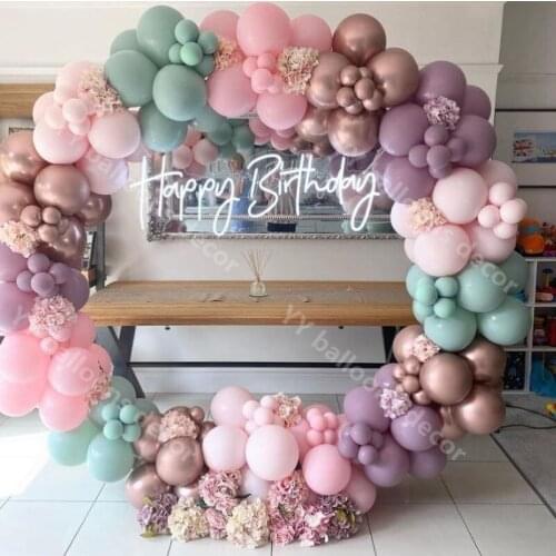 200pc Balloons Garland Arch Kit Macaron DIY Latex Global Set Party Wedding Birthday Baby Shower Baloon Globo Supplies Decoration