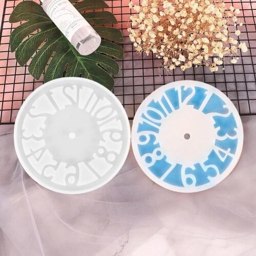 3D Clock Resin Mold Handmade DIY Crafts Making Silicone Mold Cake Decoration Molds Earring Epoxy Resin Mold Casting Tools
