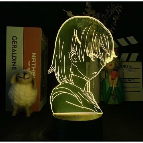 3d Lamp Anime A Certain Scientific Railgun Mikoto Misaka Figure for Bedroom Decor Nightlight Birthday Manga Gift Led Night Light