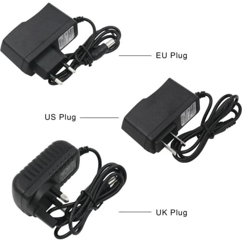 AC 100V-240V Converter Adapter DC 9V 1A Power Supply EU/US/UK Plug DC 5.5mm x 2.1mm 1000mA for Arduino for UNO MEGA