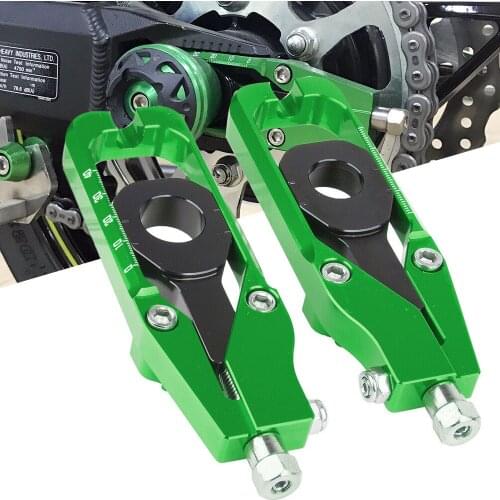 For Kawasaki Z900 2017 2018 2019 2020 Z 900 CNC Aluminum Motorcycle Rear Chain Adjusters Tensioner Catena Motorcycle Accessories