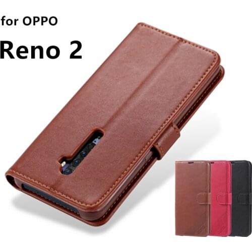 AZNS Case for OPPO Reno 2 Reno2 F Z PU Leather Cover Card Holder Wallet Case fundas coque