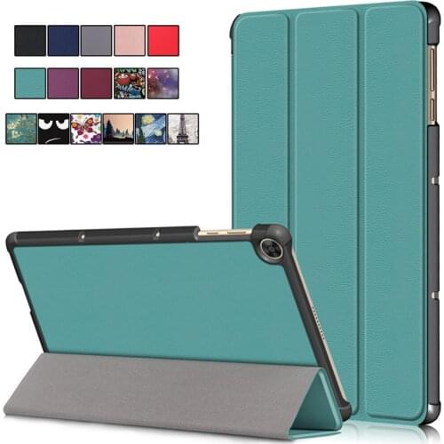 Tablet For Huawei Matepad T10 Case 9.7" AGR-L09/W09 Tri-fold Leather Stand Cover For Huawei Matepad T10s Case 10.1" AGS3-L09/W09