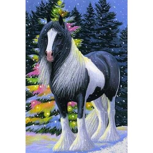 Tree Pony Full Display Square Round 3D DIY Diamond Painting Kit Kid Christmas Gift Diamond Embroidery Mosaic Stitch New Design