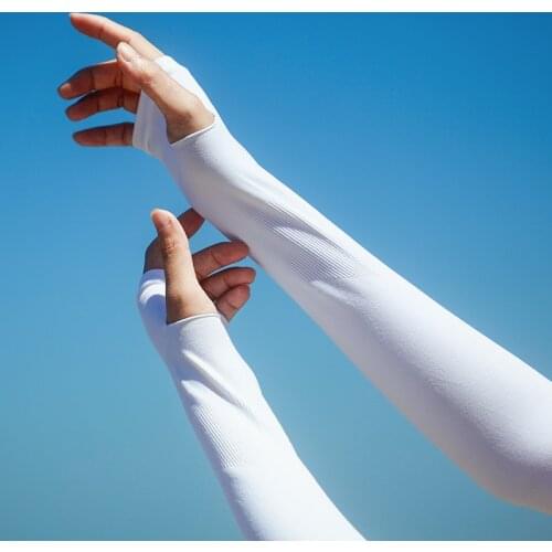 HUMTTO 2021 Sunscreen Summer Cycling Running Hiking Arm Sleeve Men Women Breathable UV Protection Bicycle Sport Sleeves Womens