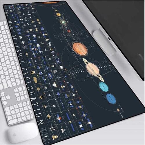 Gaming Mouse Pad HD Wallpaper Earth and Moon Pattern Computer Notebook Office Keyboard Gaming Accessories Animated Mousepad XL