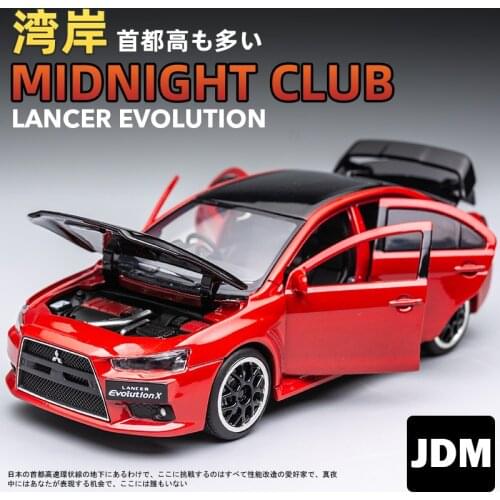 Exquisite 1:32 Mitsubishi-Lancer Evo X 10 alloy car model,simulation sound and light children boys and girls toys birthday gift
