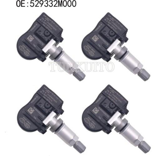 4 Pcs Tire Pressure Monitor 529332M000 for Hyundai Accent Genesis Coupe Sante fe Sonata Kia Forte Optima Rondo Sorento Soul