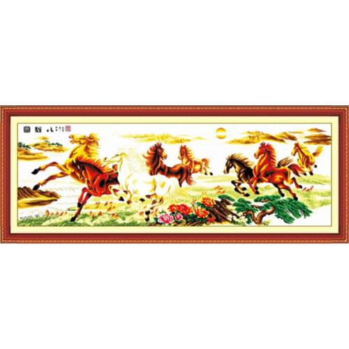 Bright prospect(2) cross stitch kit 14ct 11ct pre stamped canvas cross stitching animal lover embroidery DIY handmade needlework