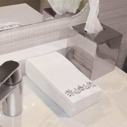 Bathroom Hand Napkins Disposable Hand Towels Soft and Absorbent Linen-Feel Paper Hand Towels Durable Decorative Kitchen Parties