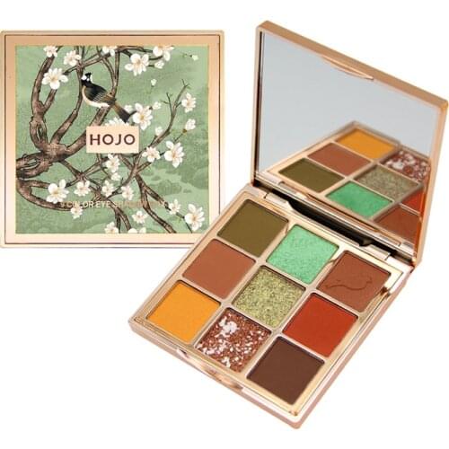 HOJO Chinese Classical Matte Eyeshadow Palette Longlasting Beauty Cosmetics Make-up for Women Shadows glitter powder Beauty Set