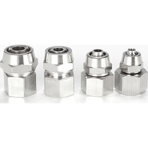 OD 4/6/8/10/12mm Hose Tube 1/8''/ 1/4'' 3/8'' 1/2'' Female Thread Pneumatic Fast twist Fittings Quick Joint Coupler Connector