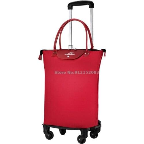 Simple Household Universal Wheel Trolley Shopping Bag, Lightweight, Detachable, Foldable Shopping Cart, Grocery Shopping, Small