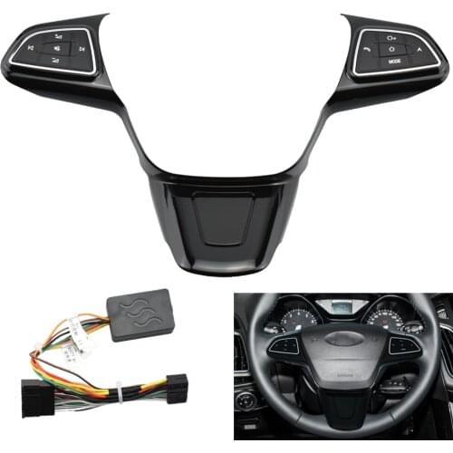 Steering Wheel Switch Audio Volume Adjust Multi-Function Button Car Accessories For Ford Focus 2015 2016 2017 2018