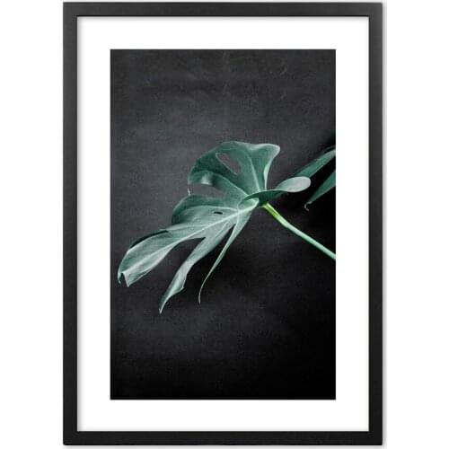 Dark Green Leaves Plant Quotes Nordic Posters And Prints Wall Art Paper Painting Wall Pictures For Living Room Home Decor