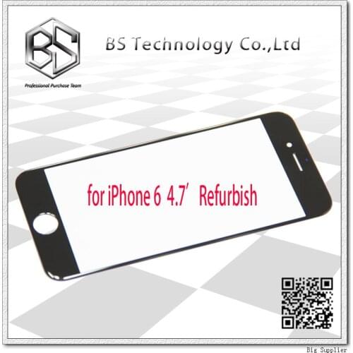 10pcs/lot High Quality OEM Front Glass Digitizer Panel for iPhone 6 6G Refurbish Materials Black/White