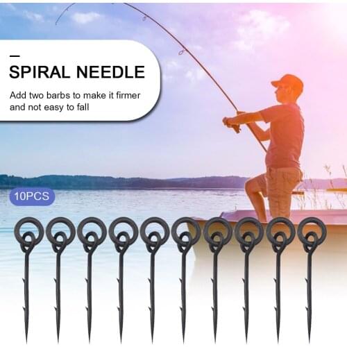 10pcs Carp Fishing Hook Bait Outdoor Portable Easy Fishing Sting Boilies Pin Pike Carrying Ronnie Rig Fishing Tackle