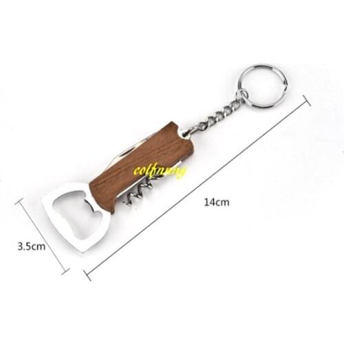 1000pcs/lot Fast shipping Multifunction Hippocampus Shape Red Wine bottle Opener With keyring Keychain Beer openers