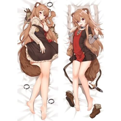2019-September update Anime The Rising of the Shield Hero Raphtalia Dakimakura body Pillow case Hugging Body Pillow Cover case