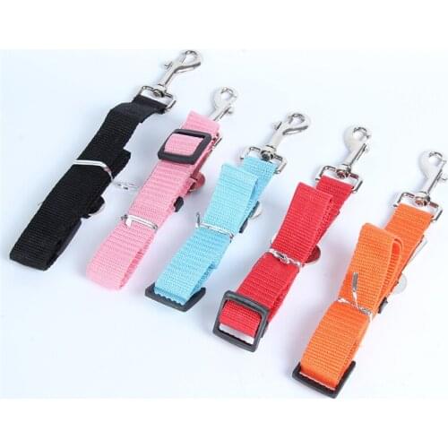4 Colors Dog Pet Car Safety Seat Belt Harness Restraint Lead Leash Travel Clip Safe Seat Belt For All Cars
