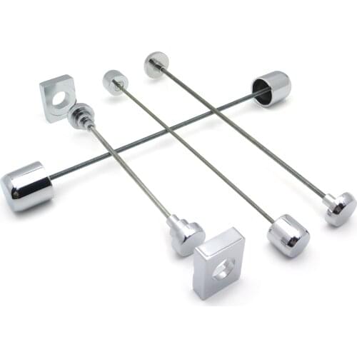 Aftermarket free shipping motorcycle parts Fork Axle Caps Covers For Kawasaki 2006-2009 ZX14 ZX14R ZX-14R CHROMED