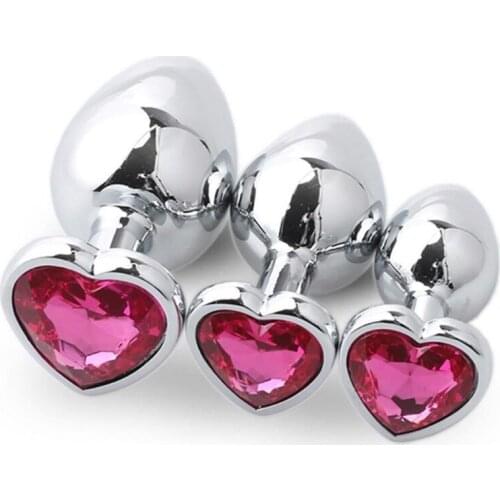 New Style Heart-shaped Factory Supply Great Quality Butt Plug Love Game Anal Plug for Sex Game Anal Sex Toys