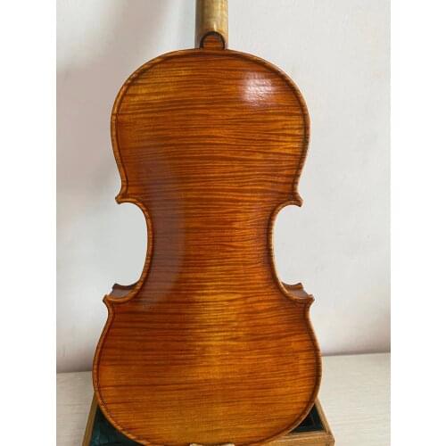 Antique old style nice tone one piece back European wood violin 4/4 size