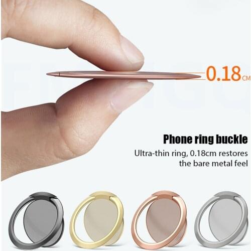 Ultra Thin Support iPhone Samsung Use with Al Magnetic Car Phone Holder Metal Material Finger Ring Phone Holder