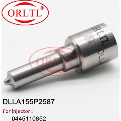 DLLA155P2587 Common Rail Injector Nozzle DLLA 155 P 2587 Black Needle Sprayer 0 433 172 587 For Bosch 0445110850 0445110852