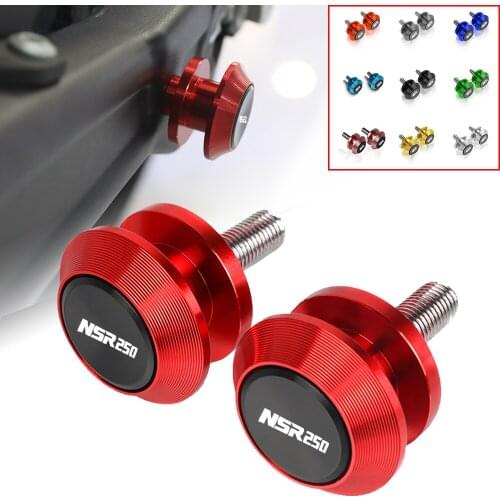 FOR HONDA NSR250 NSR 250 NSR-250 NS R250 1988 1989 1990 1991 1992 1993 1994 8MM Motorcycle Swingarm Spools Stand Screws Slider