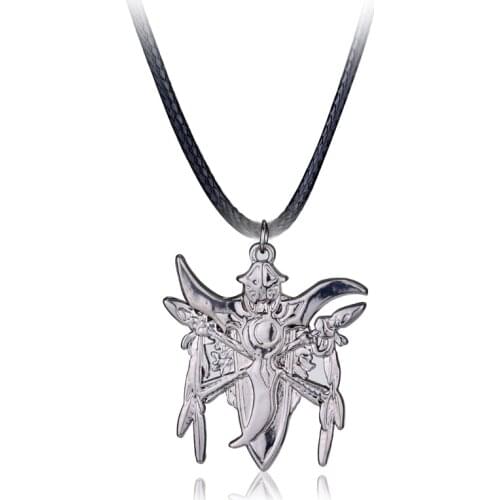 Dongsheng Fashion Gothic Punk World of Warcraft WoW Night Elf Badge Necklace Pendant Antique Alloy Jewelry