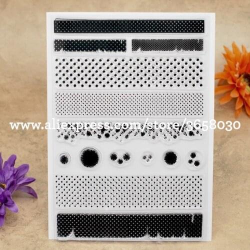 Dots Background Scrapbook DIY photo cards account rubber stamp clear stamp transparent stamp 15x21cm 8052538