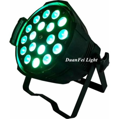 Flycase) 12pcs led par rgbw dj led par 64 18x10w 4in1 led zoom par for wedding party disco show