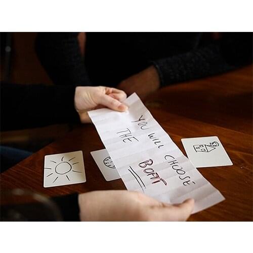 Glassandra (Gimmick and Online Instructions) Magic Tricks Close Up Magia Illusions Accessories Mentalism Props Prediction Device