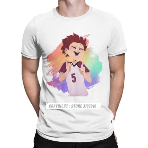 Haikyuu Anime Tendo Satori T-Shirts Men Bokuto Volleyball Manga Japanese Christmas Gift T Shirts Camisas Sweatshirt