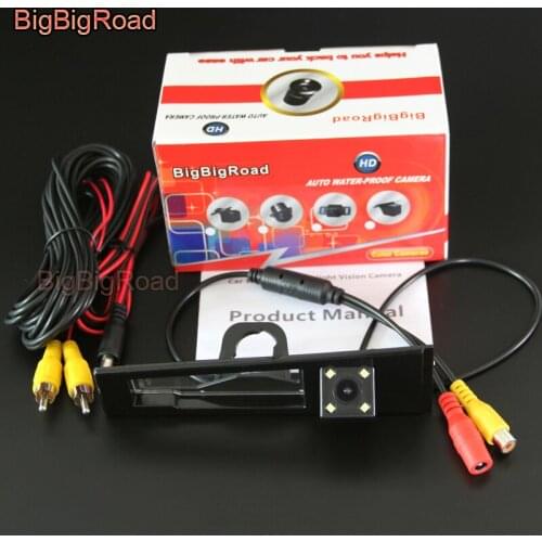 BigBigRoad Car Rear View Backup Camera For Cadillac CTS Seden Wagon Coupe / SLS STS 2007 2008 2009 2010 2011 2012 2013 2014