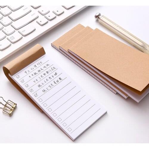 Pocket Kraft Paper Memo Pad Notepad Stationery Scrapbooking Memo Notes To Do List Tear Checklist Note Pad