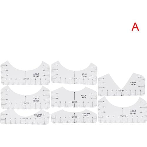 T-Shirt Alignment Ruler Craft Ruler with Guide Tool for Fashion Design Drawing Template Craft Tool Sewing J2Y