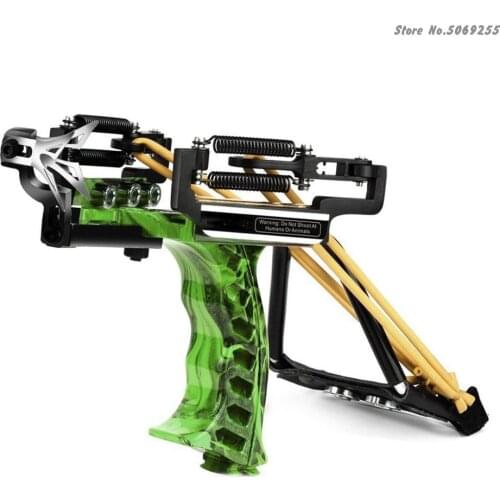 Powerful Pro Hunting Fishing Laser Flashlight Slingshot Wrist Archery Arrow Rest Slingbow Fishing Reel Hunting Catapult Tool