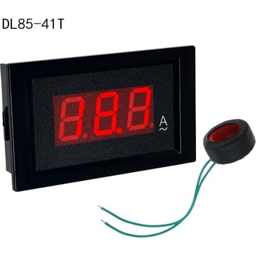 Multi-standard digital AC ammeter current 80-300V 8-12V 0.5-50 0-100A LED red display ammeter amp panel plus transformer