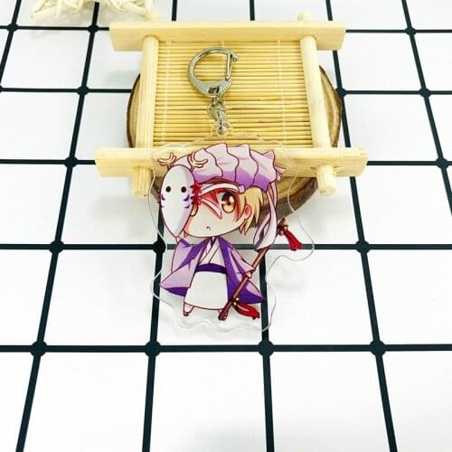 Natsume Yuujinchou Keychain Japanese Anime Key Chain Women Madara Couples Keyring Party Key Ring Acrylic Pendant For Fans