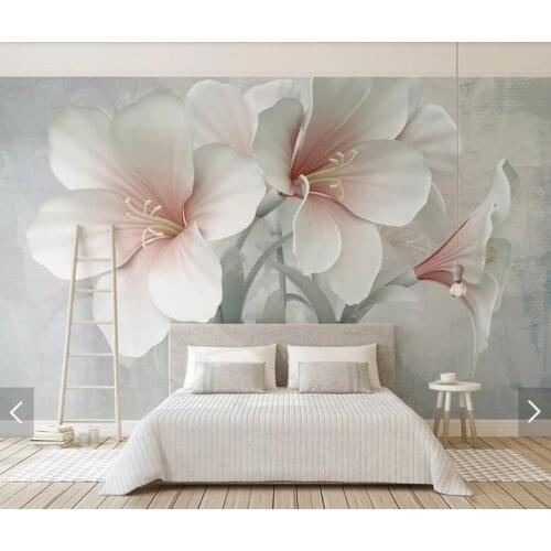 3D Flower Wall Mural Large Photo Wallpaper Home Wall Art Decor for Living Room Murals Wallpaper Rolls Home Improvement