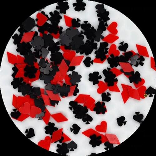 10g 5mm Poke Spade/Diamond/Heart/Club Sequins Sewing Scrapbooking Craft Christmas decoration Confettin Accessories