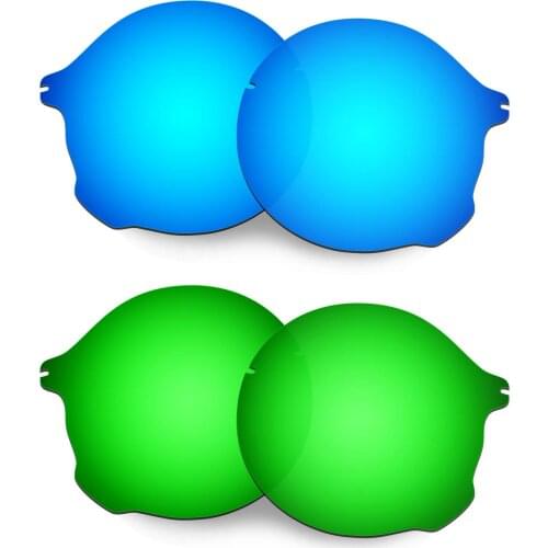 HKUCO For Tailend Sunglasses Polarized Replacement Lenses 2 Pairs - Blue&Green