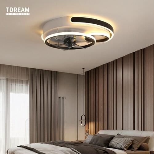 Nordic Ceiling Fan with Lamp Remote Control Living Room Bedroom Interior Lighting Home decor LED fan Lamp