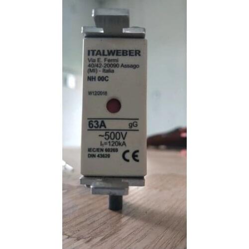 Fuses: ITALWEBER NH00C 63A 500V gG / NH00C 25A 500V gG / NH00C 50A 500V gG / NH00C 80A 500V gG