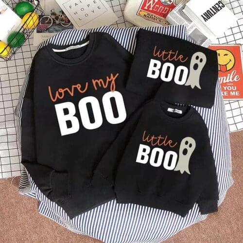 Halloween Family Matching Outfits Mommy And Me Clothes Mother Father Daughter Son Kids Baby Boy Girl Deer Sweatshirt