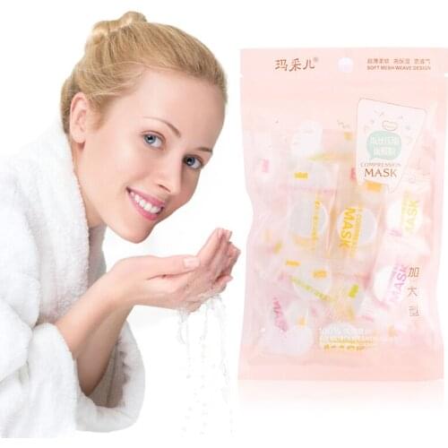 DIY Mask Silk Compression Mask Ultra-thin Compression Mask Clean Hygienic Skin Care Face Care Paper Beauty Mask TSLM1