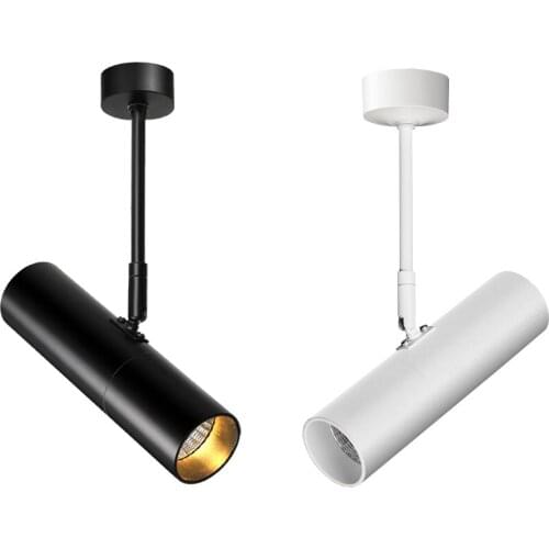 LED Ceiling Track Spot Lights COB 3W/5W/7W/12W/15W Adjustable Spotlight Picture Lamp Surface Mounted Lighting Black/White